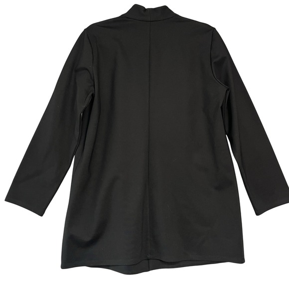 Eileen‎ Fisher MSRP $298 Washable Flex Ponte Cardigan Jacket | Black size M - Picture 7 of 9
